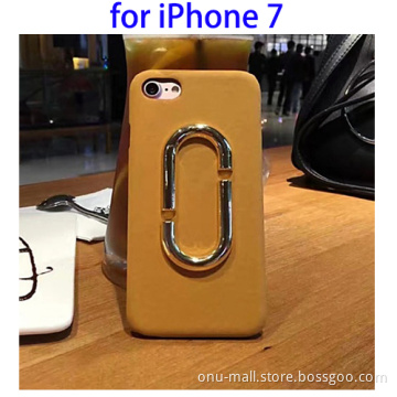Metal Paper Clip Frosted Protective Back Case for iPhone 7